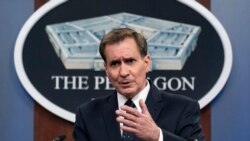 Juru bicara Pentagon John Kirby dalam sebuah kesempatan di Washington pada 8 November 2021. (Foto: AP/Alex Brandon)