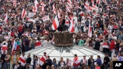 Masu Zanga-zanga a kasar Belarus