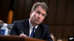 Calon Hakim Agung Amerika Serikat, Brett Kavanaugh di Gedung Capitol, Washington, D.C., 4 September 2018. (Foto: dok).