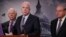 Senate Armed Services Committee Chairman Sen. John McCain, R-Ariz., flanked by Sen. Ben Cardin, D-Md., left, and Sen. Bob Menendez, D-N.J., speaks during a news conference on Capitol Hill, Jan. 10, 2017, to announce legislation lawmakers are introducing t