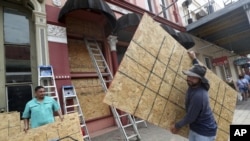 Pripreme za dolazak uragana Lora u Galvestonu, u Teksasu, 24. avgust 2020. (Foto:Jennifer Reynolds/The Galveston County Daily News via AP)