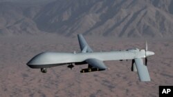 Undated handout image courtesy of the U.S. Air Force shows a MQ-1 Predator unmanned aircraft (drone).