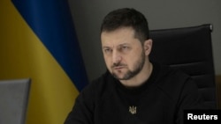 资料照片: 乌克兰总统弗拉基米尔·泽连斯基