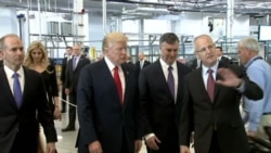 Trump Tours Boeing Facility