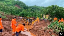 رانش زمین ناشی از بارندگی‌های سنگین و بی سابقه موسمی در ایالت ماهاراشترای هند - ۲۴ ژوئیه ۲۰۲۱