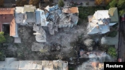 რუსეთის დრონით დაბომბილი საცხოვრებელი შენობები. ლვივი, უკრაინა. 4 სექტემბერი, 2024 წ.