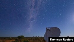 Radio telescopes are seen in Murchison, Western Australia, in this undated handout image. (CSIRO/Handout via Reuters)