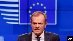 Le président actuel du Conseil européen, Donald Tusk, à Bruxelles, le 20 mars 2019.
