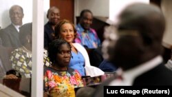 Lors du procès de Simone Gbagbo à Abidjan en Côte d'Ivoire, le 26 décembre 2014. 