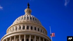 FILE - The U.S. Capitol dome is seen during a partial government shutdown in Washington, Dec. 24, 2018. 