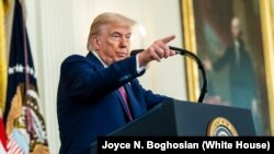 دونالد ترمپ، رییس جمهور ایالات متحدۀ امریکا
