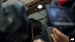 U.N. humanitarian chief Valerie Amos in Benghazi, Libya Monday, April 18, 2011.