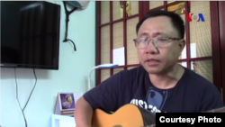 Nguyen Bac Truyen, pictured in March 2017 in Ho Chi Minh City, is on a hunger strike to protest unjust treatment by prison officials. 