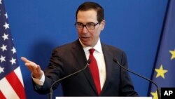 Menteri Keuangan AS Steven Mnuchin 