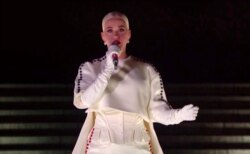 In this image from video, Katy Perry performs during the Celebrating America event on Jan. 20, 2021, following the inauguration of Joe Biden as the 46th president of the United States.