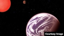 KOI-314c, shown in this artist's conception, is the lightest planet to have both its mass and physical size measured. (Harvard-Smithsonian Center for Astrophysics)