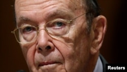FILE - U.S. Commerce Secretary Wilbur Ross, on Capitol Hill in Washington.