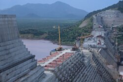 FILE PHOTO: Ethiopia's Grand Renaissance Dam is seen as it undergoes construction work on the river Nile in Ethiopia Sept. 26, 2019.