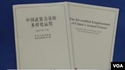 中国国防白皮书批美重返亚洲政策 （截图）