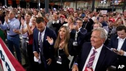 Supporters cheer as President Donald Trump speaks at a rally at Xtreme Manufacturing, Sunday, Sept. 13, 2020, in Henderson, Nev. (AP Photo/Andrew Harnik)
