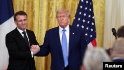 ԱՄՆ նախագահ Դոնալդ Թրամփը, Ֆրանսիայի նախագահ Էմանուել Մակրոնը