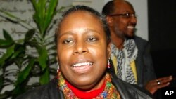 L'ancienne parlementaire américaine Cynthia McKinney, 30 décembre 2008.