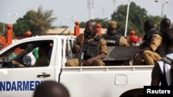Des gendarmes à Ouagadougou, Burkina, le 22 septembre 2015.