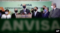 Konferencija za novinare članova brazilske agencije za zdravstveni nadzor