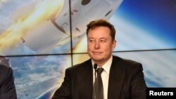 FILE - SpaceX and Tesla chief Elon Musk attends a news conference at the Kennedy Space Center in Cape Canaveral, Florida, Jan. 19, 2020. Musk and nine other billionaires are said to have immensely grown their wealth during the COVID-19 pandemic.