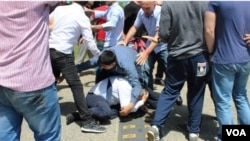 "ნაციონალური მოძრაობის" წევრთა ცემა სოფელ კორცხელში, სამეგრელო