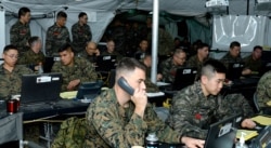 미한 연합지휘소훈련 실시 현장. (자료사진)