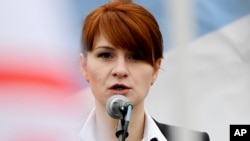 Maria Butina, perempuan Rusia yang ditangkap di Washington pada akhir pekan atas tuduhan bekerja sebagai agen asing ilegal (foto: dok). 