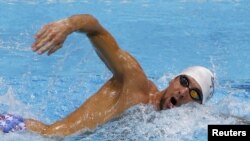 94 persen cabang renang Olimpiade Beijing 2008 dimenangkan oleh atlet yang mengenakan pakaian 'berteknologi baru', termasuk yang dikenakan Michael Phelps (foto: dok).