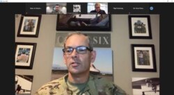 케네스 윌즈바흐 미 태평양공군사령관은 24일 미공군협회가 주최한 기자회견에 참석해 태평양공군의 역내 전략과 준비태세 등에 대해 설명했다. (화상 기자회견 캡쳐)