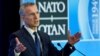 NATO Secretary General Jens Stoltenberg speaks to the media during the NATO Foreign Minister's Meeting at the State Department in Washington, April 4, 2019.