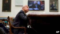 Homeland Security Secretary Jeh Johnson testifies on Capitol Hill in Washington, July 14, 2015.