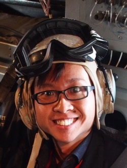 新加坡詹氏防卫杂志编辑黄加荣（照片提供：黄加荣）