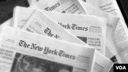 FILE - The New York Times newspaper. (Photo: Diaa Bekheet).