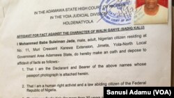 Wasikar rantsuwarda Alhaji Suleiman Baba Jada yayi a kotu