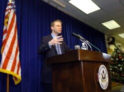 지난 2005년 12월 제이 레프코위츠 미국 북한인권특사가 서울에서 기자회견을 했다.