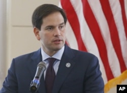 FILE - Republican presidential candidate, Sen. Marco Rubio, R-Fla.