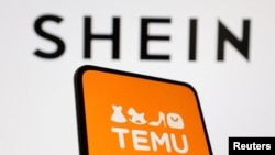FILE - Shein and Temu logos are seen in this illustration taken August 22, 2024. 