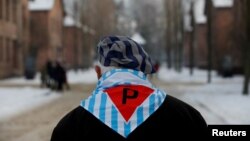 Prežuveli logoraš tokom obeležavanja 74. godišnjice oslobađanja koncentracionog logora Aušvic, u Poljskoj, 27. januara 2019.