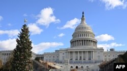 미국 워싱턴 연방의사당 앞에 내년 1월 20일 열릴 제46대 대통령 취임식 무대가 설치되고 있다. 