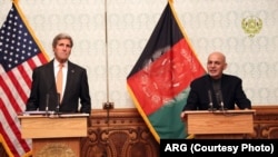 وزیرخارجۀ ایالات متحده برای نخستین بار پس از تشکیل حکومت وحدت ملی به کابل رفت.