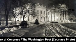 The White House on the night of Feb. 18, 1907