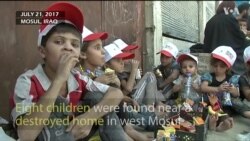 Desperate Mosul Children Rescued by Iraqi Forces Mourn Missing Parents