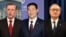 제이크 설리번 백악관 국가안보보좌관·신원식 한국 국가안보실장·아키바 다케오 일본 국가안전보장국장