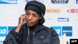 Atileet Siifan Hasan gaazexeessotaaf ibsa yeroo kennitu, Tookiyoo, Bitootessa 1, 2024.