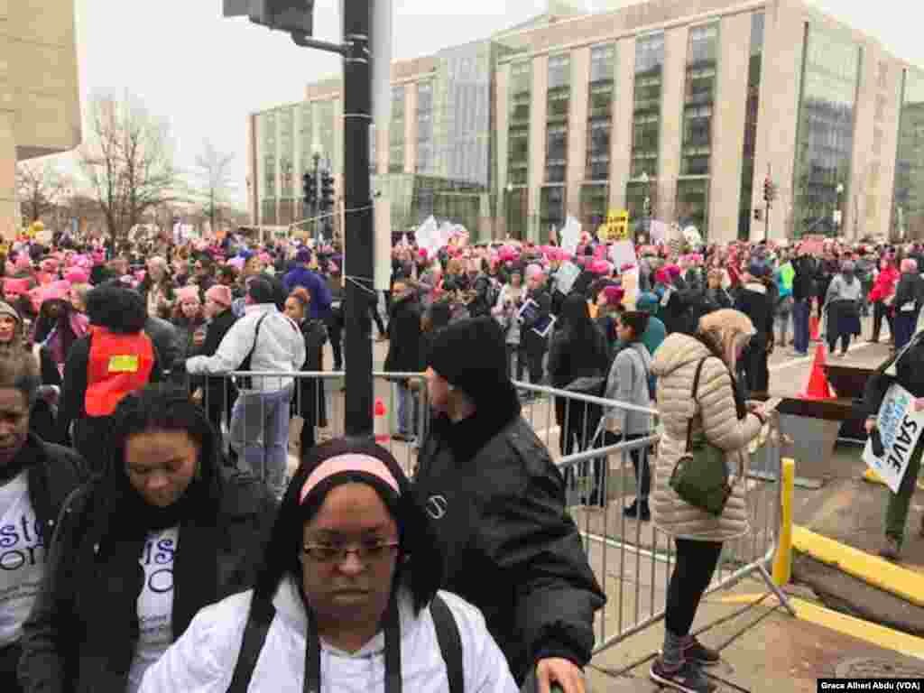  Gangamin mata a Washington, DC, 01.21.2017